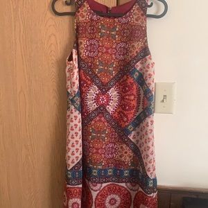 Multicolored, patterned, dress